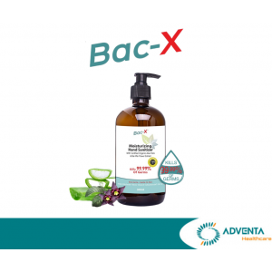 Bac-X Refresh Hand Sanitizer With Certified Aloe Vera & Bai Wei Flower Extract 500ml