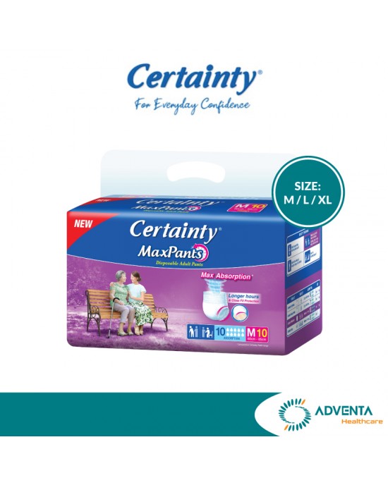 Certainty - MaxPants Diaper (M/L/XL) - Certainty