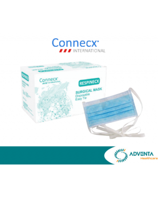 Connecx - 3 Ply surgical face mask with ties 50pcs/box