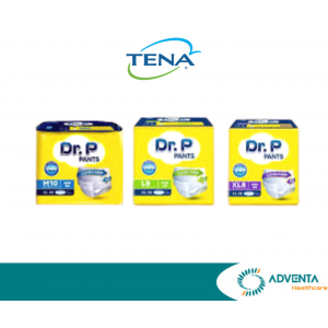 TENA - Dr.P Pants M,L,XL (8 bags/ctn)