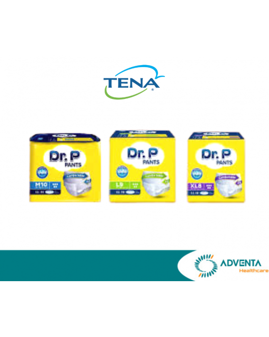 TENA - Dr.P Pants M,L,XL (8 bags/ctn)