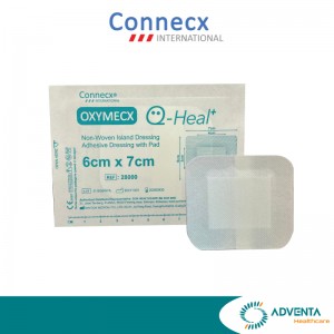 Connecx - Self Adhesive Wound Dressing, Non Woven Island Dressing, 6x7cm (Pad 3x4cm) Connecx - Self Adhesive Wound Dressing, Non Woven Island Dressing, 6x7cm (Pad 3x4cm)