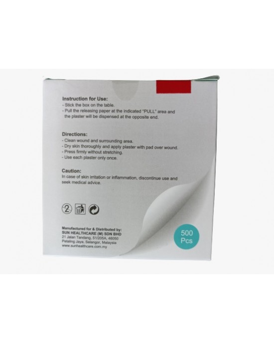 Oxymecx - First Aid Plaster, Transparent, PE Material, Diameter: 2.5cm (500pcs/box) - Connecx