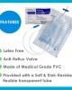 Connecx - Urine Bag Transparent, 2000ml (T valve), Without Sample Port, Sterile, PE Packing (10pcs/pack)