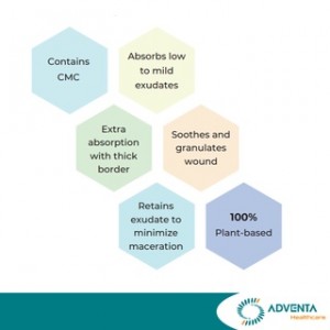 Connecx - Oxymecx Hydrocolloid dressing, thick with border (10pcs/box) Connecx - Oxymecx Hydrocolloid dressing, thick with border (10pcs/box)