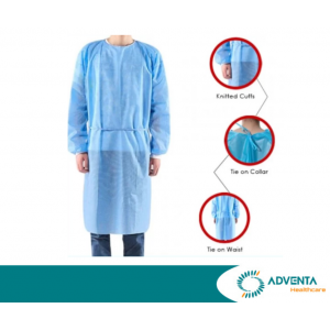 Connecx - Isomecx Isolation Gown, With Cuff, Water Repellent, PP+PE, 42gsm (10pcs/pack) Connecx - Isomecx Isolation Gown, With Cuff, Water Repellent, PP+PE, 42gsm (10pcs/pack)